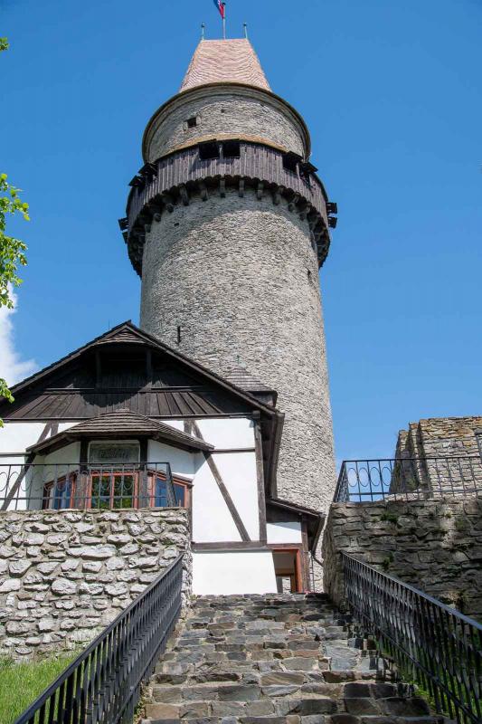 Štramberská Trúba – hradní věž a dominanta města Štramberk